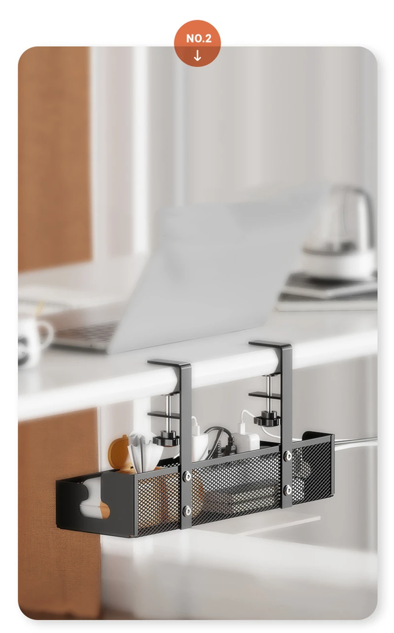 No Drilling Extendable Under Desk Cable Management Metal Cable Tray Under Desk With Clamp Retractable Power Strip Cord Holder No Drilling Extendable Under Desk Cable Management Metal Cable Tray Under Desk With Clamp Retractable Power Strip Cord Holder