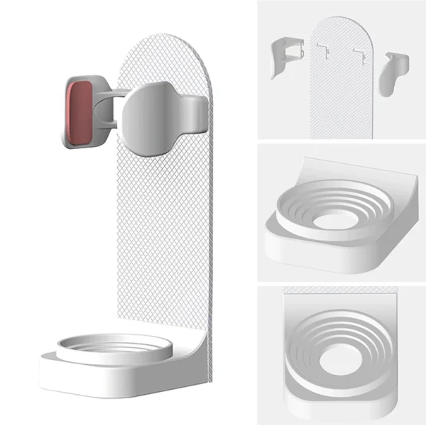 Adjustable Toothbrush Holder Electric Toothbrush Base Silicone Non-slip Wall Mount Brush Body Rack Adapt 99% - Image 6