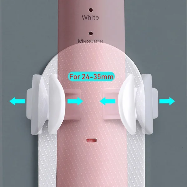 Adjustable Toothbrush Holder Electric Toothbrush Base Silicone Non-slip Wall Mount Brush Body Rack Adapt 99% - Image 4