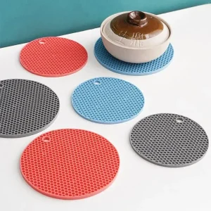 Heat-Resistant Silicone Mat – Non-Slip Pot Holder and Drink Coaster