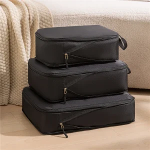 3Pcs Travel Storage Bag Set – Compressible and Waterproof for Suitcase Organization