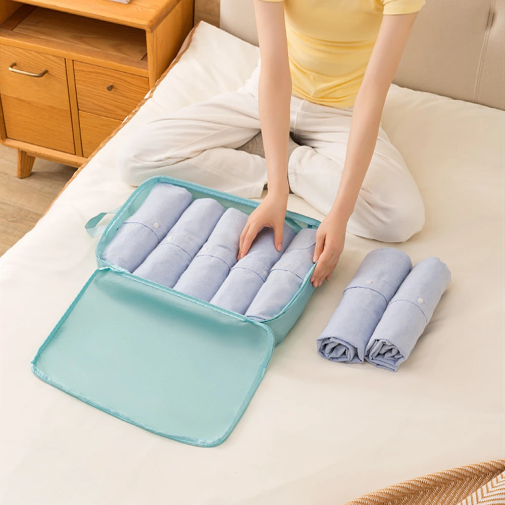 3Pcs/Set Travel Compressible Packing Multifunction Travel Storage Bag Waterproof Suitcase Nylon Portable Luggage Organizer Pink