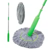 Dehydrated Mop with Long Handle – 2-in-1 Wet and Dry Microfiber Floor Cleaner.