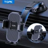 3-in-1 Car phone holder with gravity mount for dashboard and air vent use.