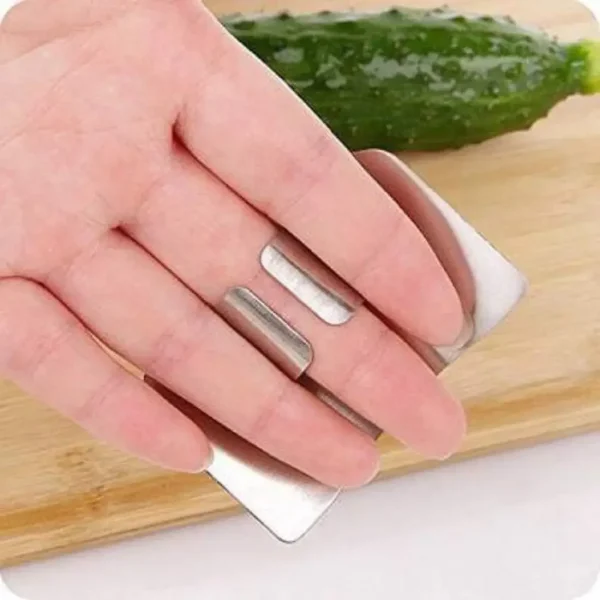 3/1pcs Stainless Steel Finger Guard Cutting Shiel Adjustable Vegetable Cutting Thumb Guard Finger Protector Tool, Kitchen Gadget - Image 4