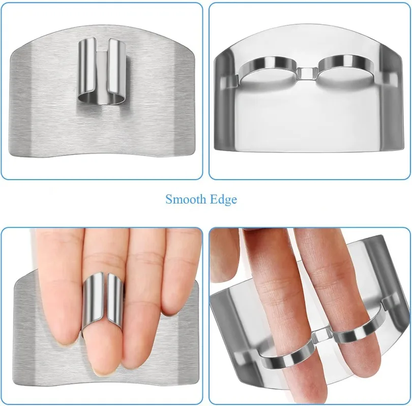 3/1pcs Stainless Steel Finger Guard Cutting Shiel Adjustable Vegetable Cutting Thumb Guard Finger Protector Tools Kitchen Gadget