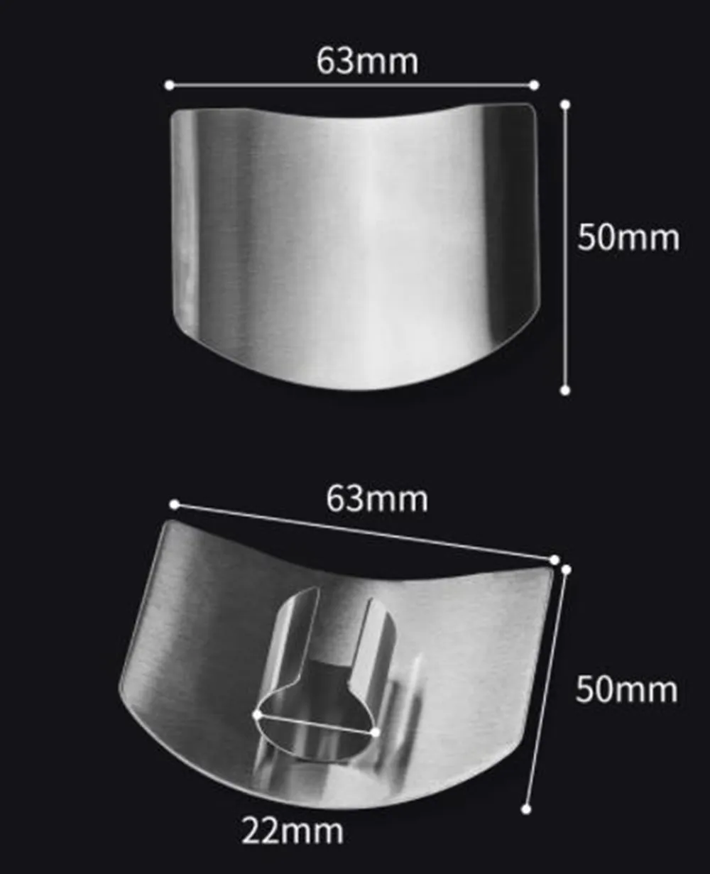 Kitchen Tool Accessories Stainless Steel Finger Guard Safety Vegetable Cutter Hand Guard Tool Kitchen Cut Finger Protector Tool